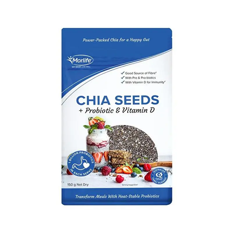 Morlife Chia Seeds Probiotic And Vitamin D 150g