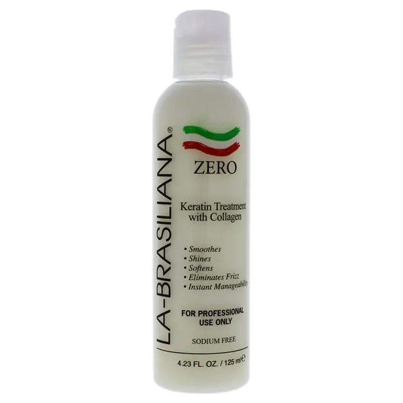 LA Brasiliana Zero Keratin Treatment With Collagen by LA Brasiliana for Unisex - 4.23 oz Treatment
