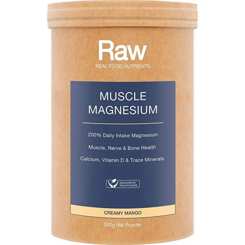 Amazonia Raw Muscle Magnesium Creamy Mango 500g