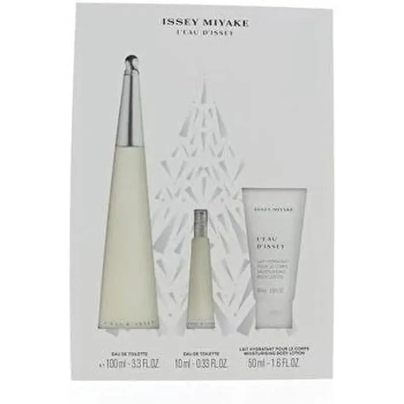 Issey Miyake L'eau D'issey 3 Piece Gift Set: Eau De Toilette - Body Lotion 100ml