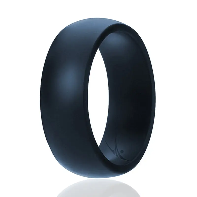 ROQ Silicone Ring Dome Style - Blue by ROQ for Men - 9 mm Ring