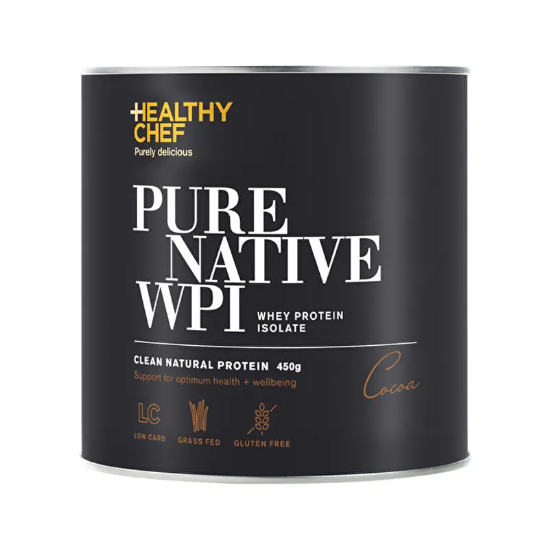 The Healthy Chef Pure Native WPI (Whey Protein Isolate) Cocoa 450g