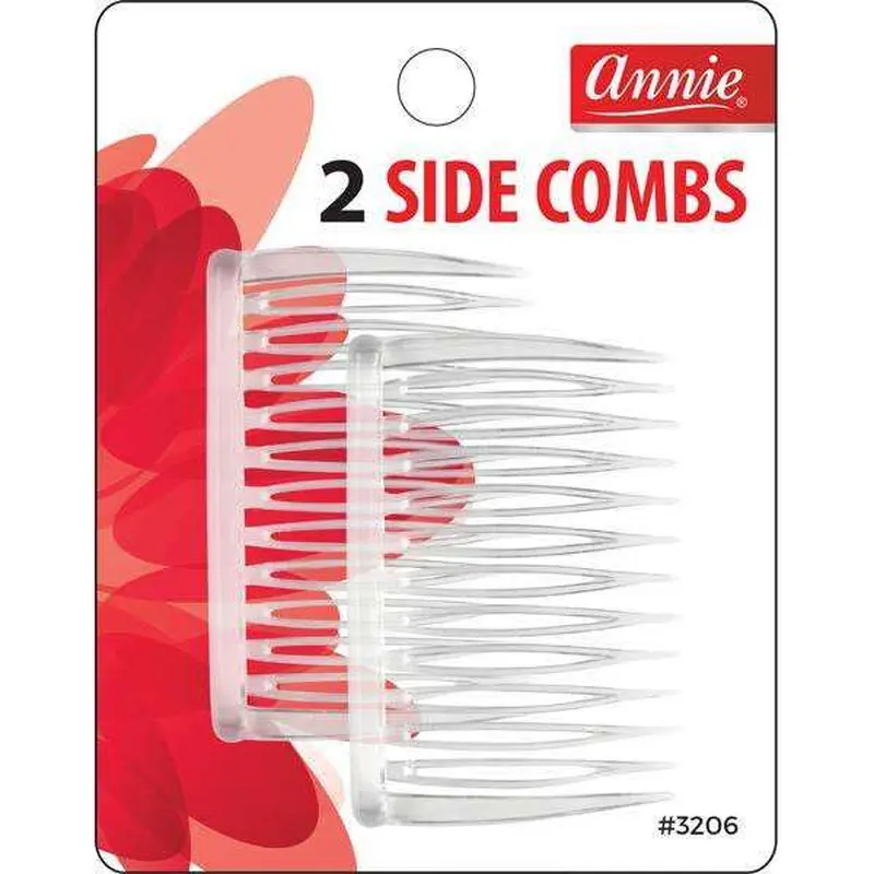 Annie #3206 Side Hair Comb Medium 2 pc