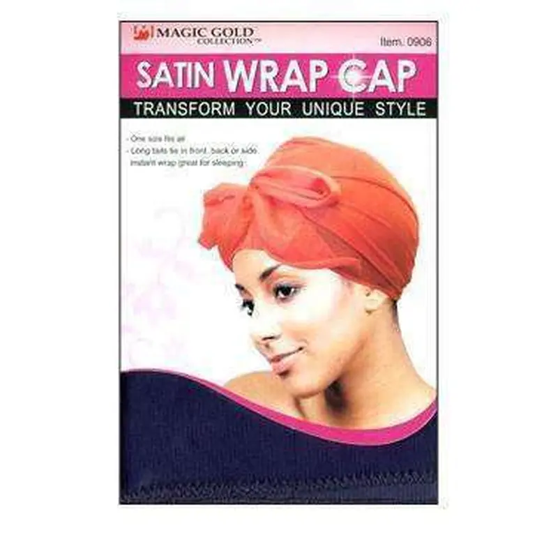 Magic Gold Satin Wrap Cap #0905