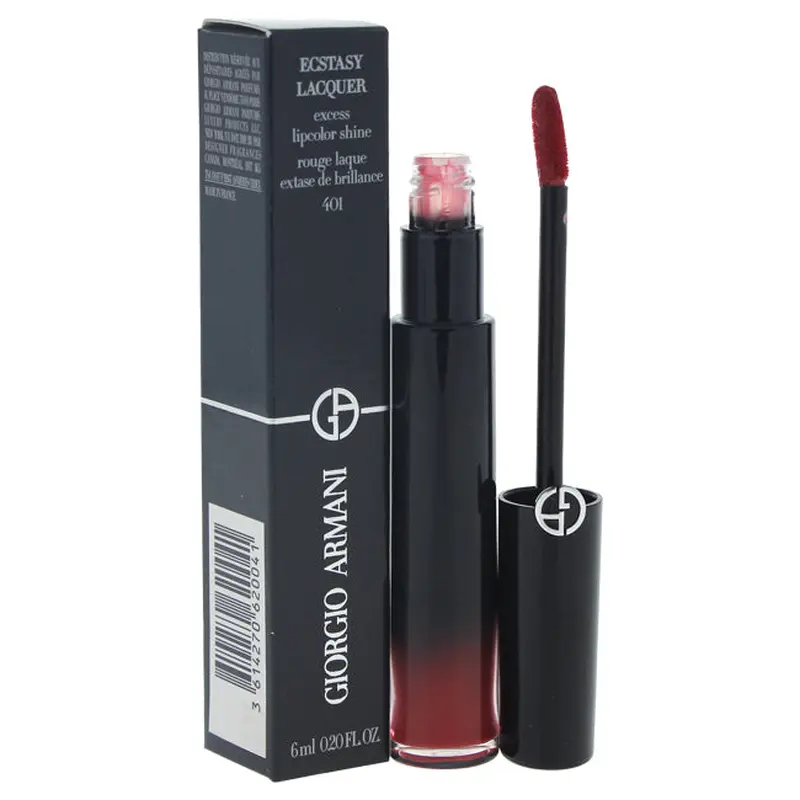 Giorgio Armani Ecstasy Lacquer Excess Lipcolor Shine - # 401 Red Chrome by Giorgio Armani for Women - 0.2 oz Lip Gloss