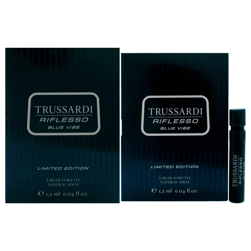 Trussardi Riflesso Blue Vibe Limited Edition by Trussardi for Men - 1.2 ml EDT Spray (Mini)
