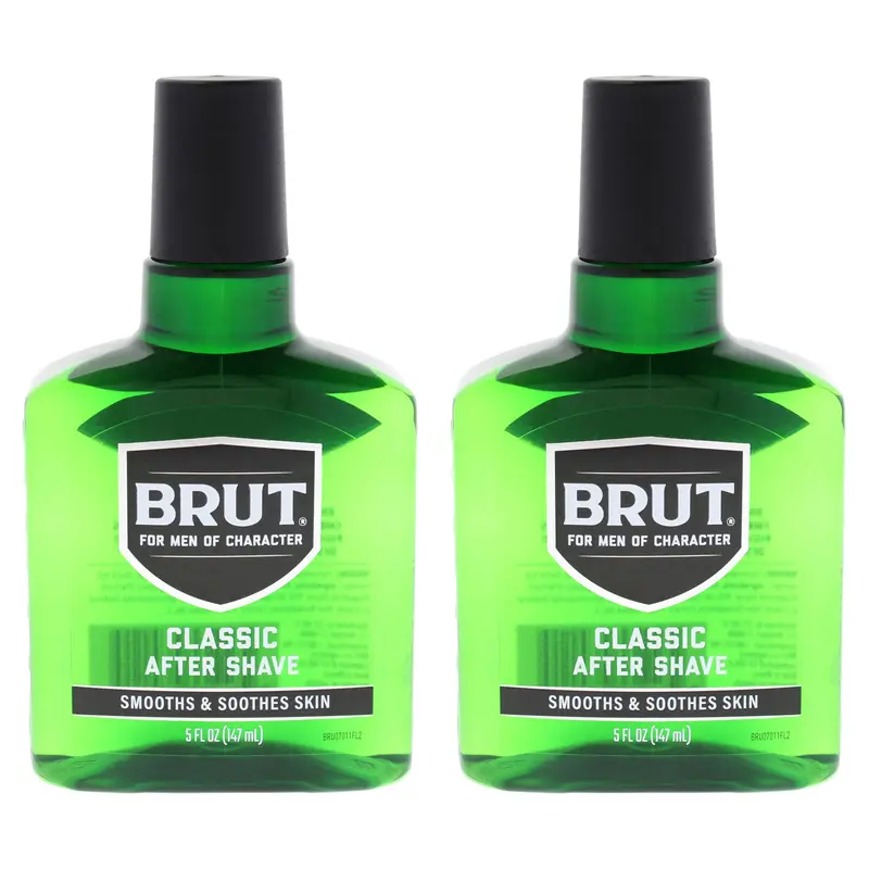 Brut Classic After Shave by Brut for Men - 5 oz Aftershave Pack of 2