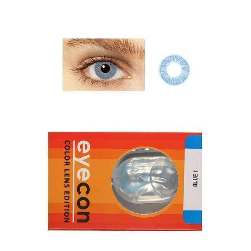 Eyecon Colour Lenses - 1 Tone Blue