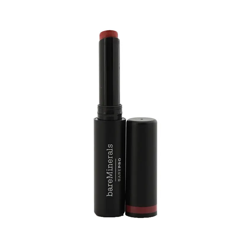 BareMinerals BarePro Longwear Lipstick - # Geranium (Box Slightly Damaged)  2g/0.07oz
