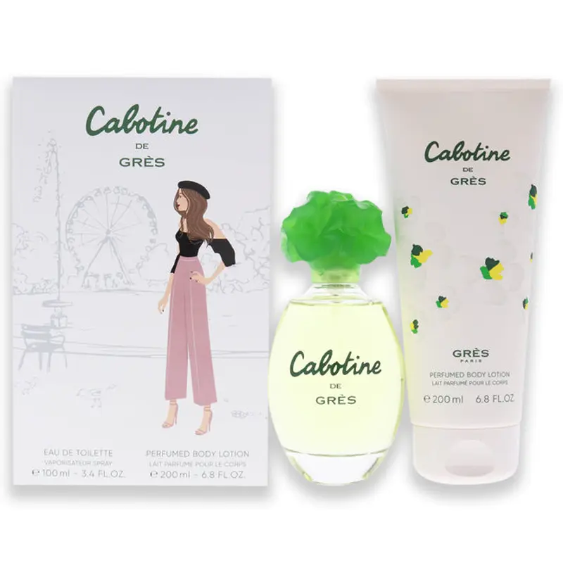 Parfums Gres Cabotine by Parfums Gres for Women - 2 pc Gift Set 3.4oz EDT Spray, 6.76oz Body Lotion
