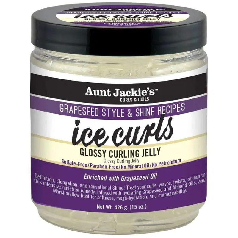 Aunt Jackie's Grapeseed Style & Shine Recipes "Ice Curls" Glossy Curling Jelly