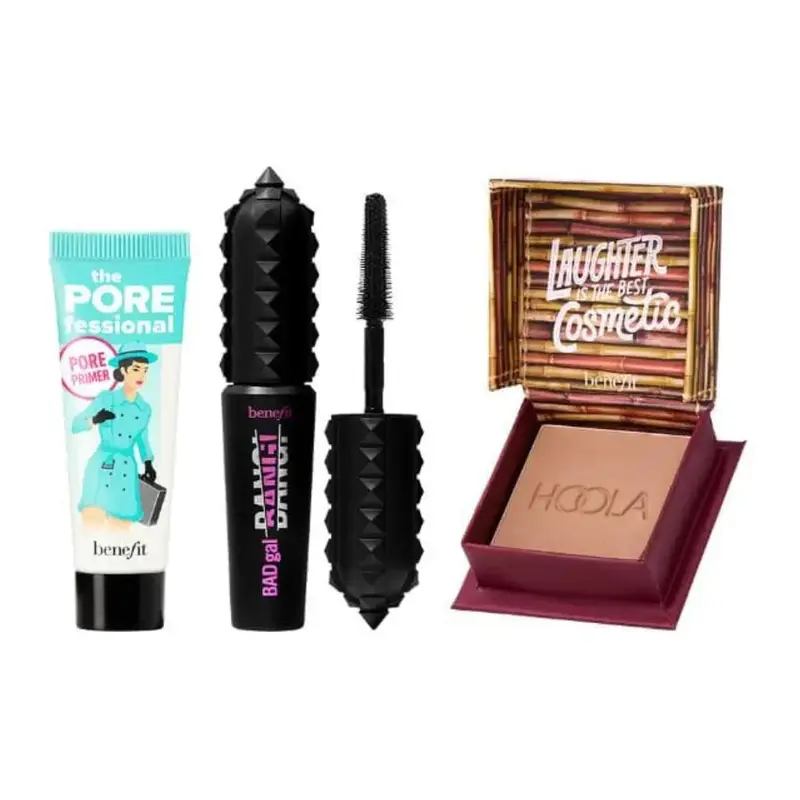 BENEFIT ICON TRAVEL SET: PRIMER 7.5ML + MASCARA 4G  + BRONZER 2.5G