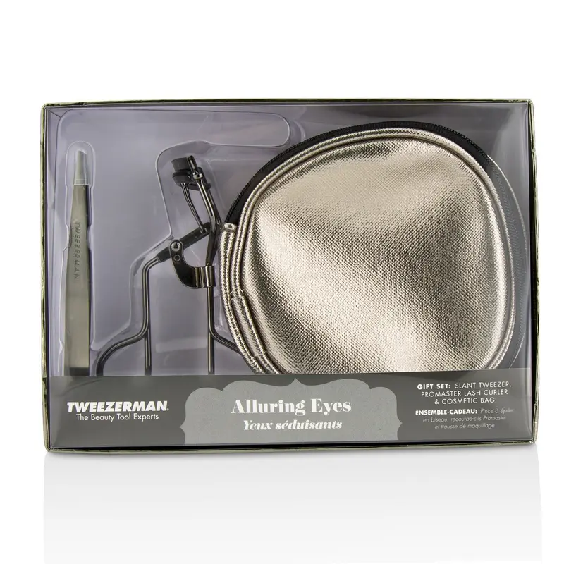 Tweezerman Alluring Eyes Gift Set  2pcs+1 bag