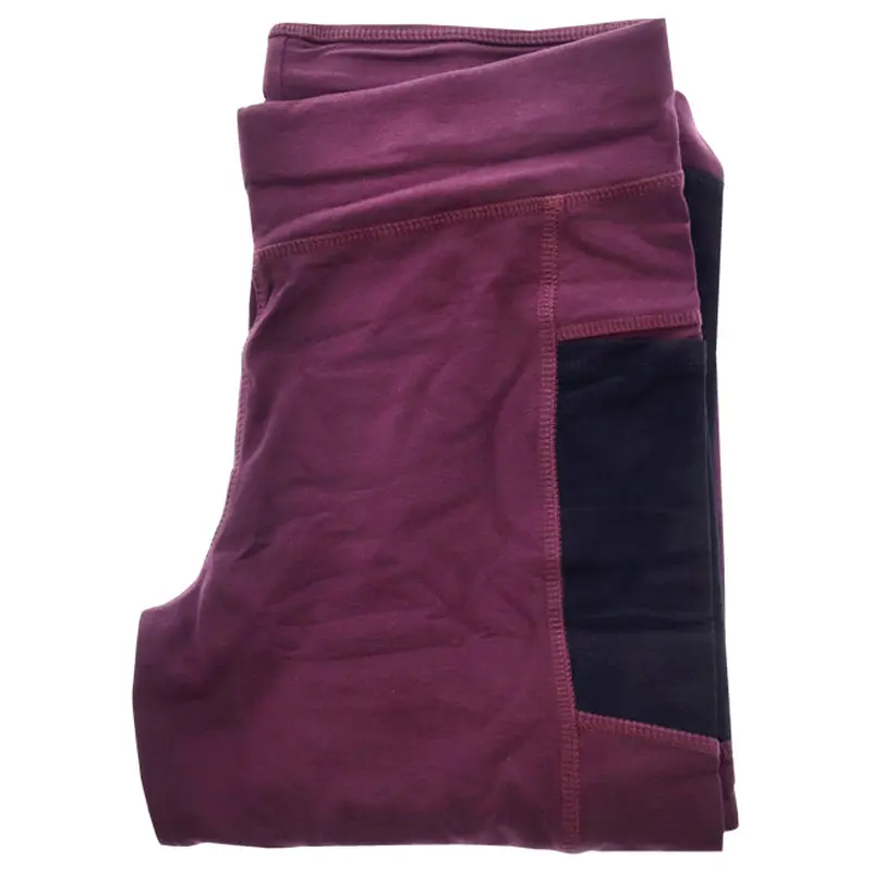 Cariloha Bamboo Athletic Legging - Merlot by Cariloha for Women - 1 Pc Legging (S)