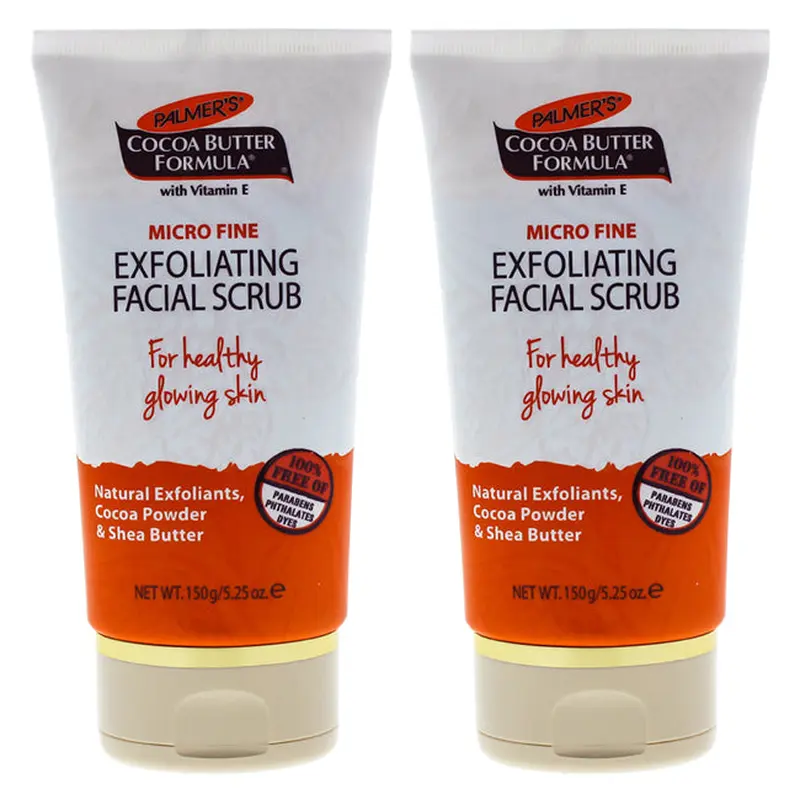 Palmers Cocoa Butter Exfoliating Facial Scrub - Pack of 2 by Palmers for Unisex - 5.25 oz Scrub