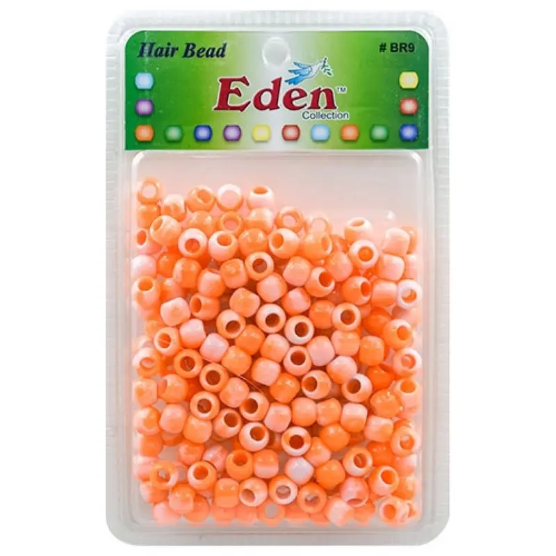 Eden Medium Hair Beads Jumbo Pack - Orange Two Tone #BR9WORA