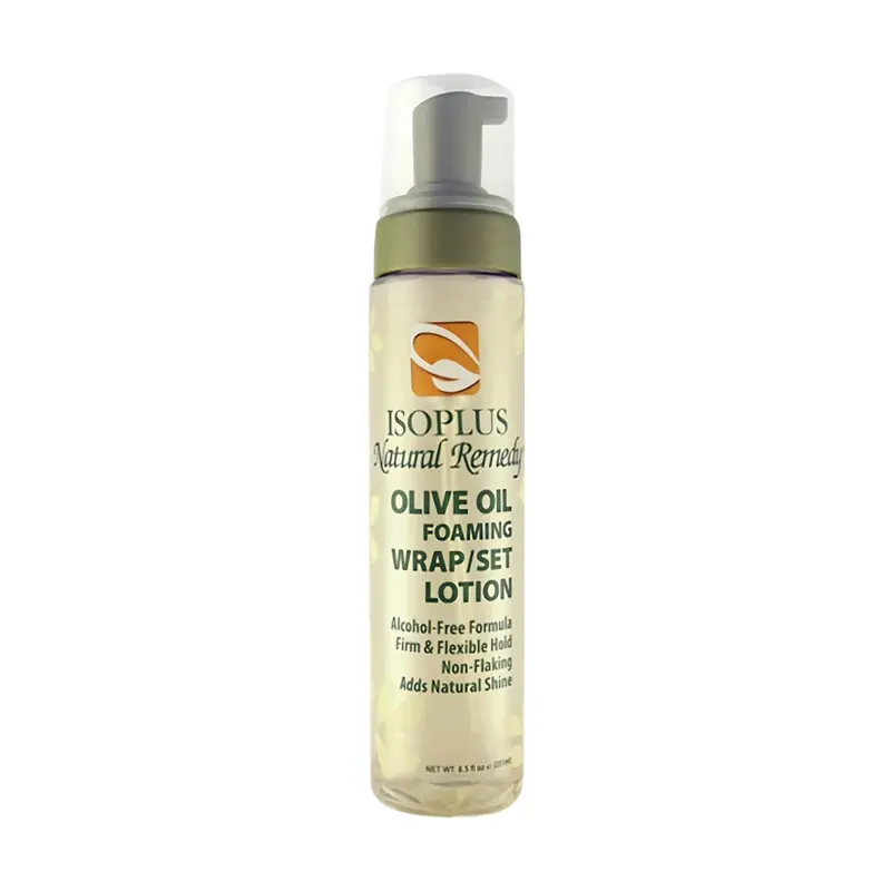 Isoplus Natural Remedy Olive Oil Foaming Wrap/Set Lotion - 8.5 oz