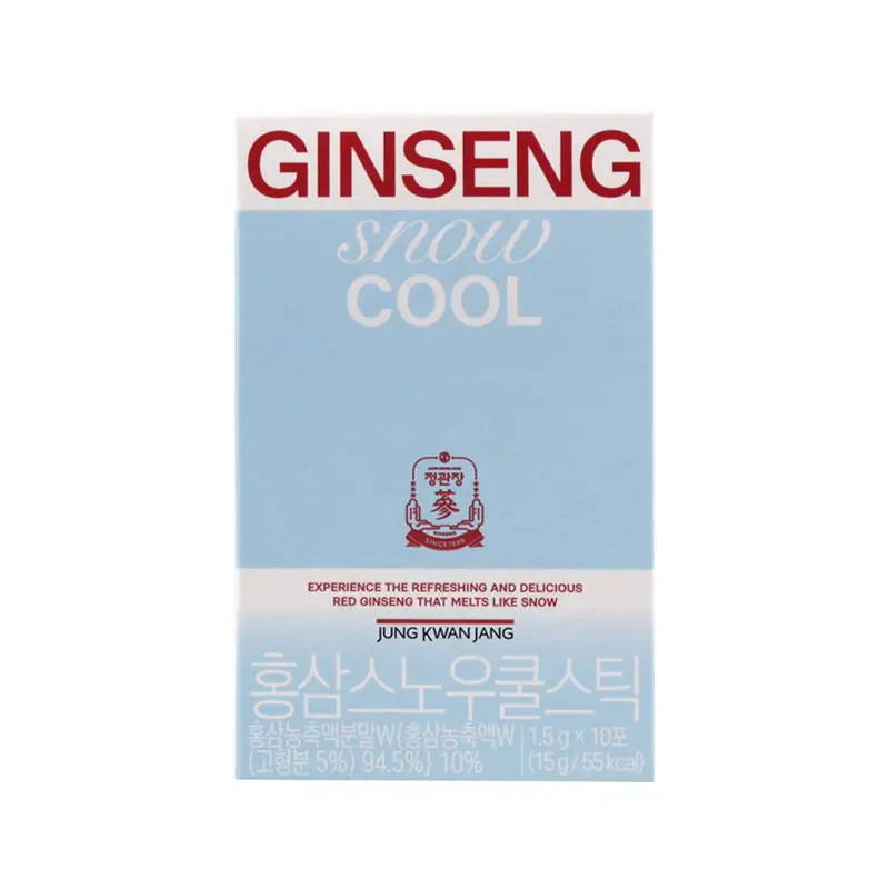 Jung Kwan Jang Red Ginseng Snow Cool Stick 1.5g * 10 Sticks (10-day supply)