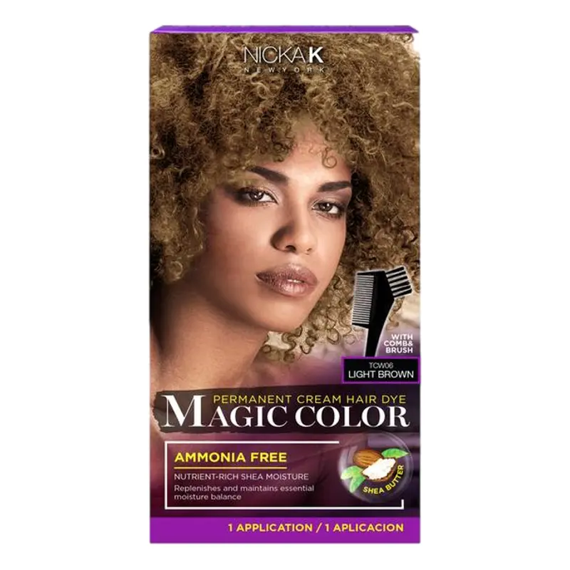 Magic Color Permanent Cream Hair Dye - Light Brown