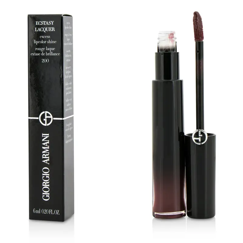 Giorgio Armani Ecstasy Lacquer Excess Lipcolor Shine - #200 Night Berry  6ml/0.2oz