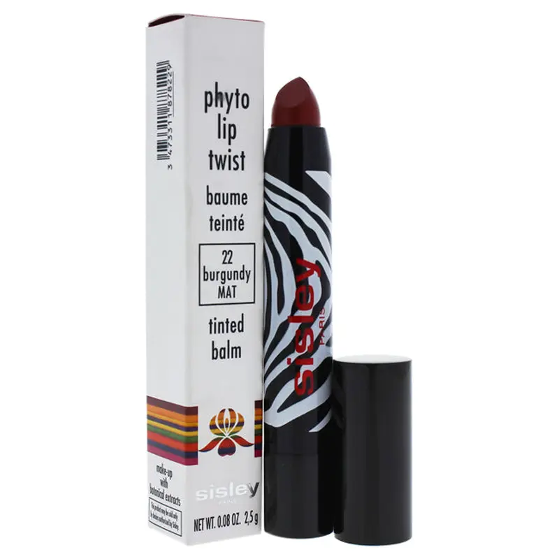 Sisley Phyto Lip Twist - 22 Burgundy by Sisley for Women - 0.08 oz Lipstick