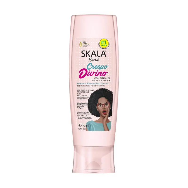 Skala Brasil Crespo Divino Conditioner  10.99 oz | Moisturizing Conditioner for Curly & Coily Hair
