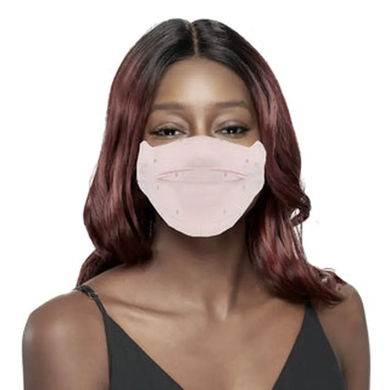 KIM & C Fashion Embroidery Mask (Pink)