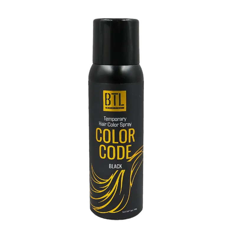 BTL Color Code Temporary Hair Color Spray - Black