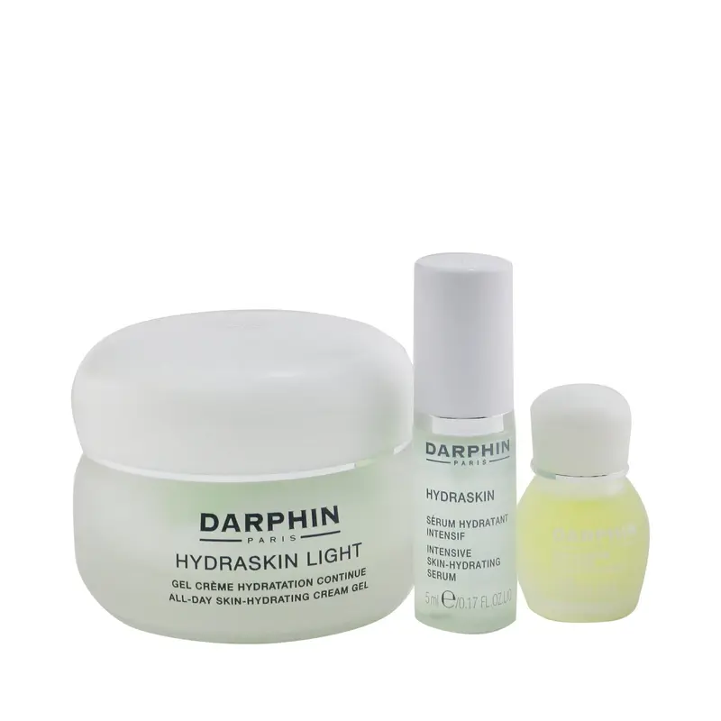 Darphin Hydraskin Hydrating Botanical Wonders Set: Hydraskin Light 50ml+ Skin-Hydrating Serum 5ml+ Rose Aromatic Care 4ml  3pcs