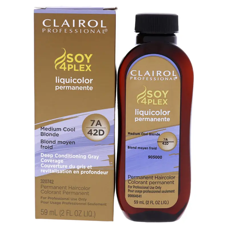 Clairol Professional Liquicolor Permanent Hair Color - 42D Medium Cool Blonde by Clairol for Unisex - 2 oz Hair Color