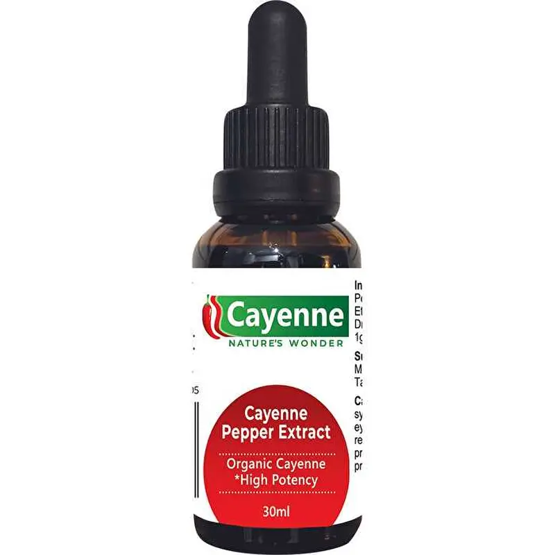 Cayenne Nature's Wonder Cayenne Pepper Extract with dropper 30ml