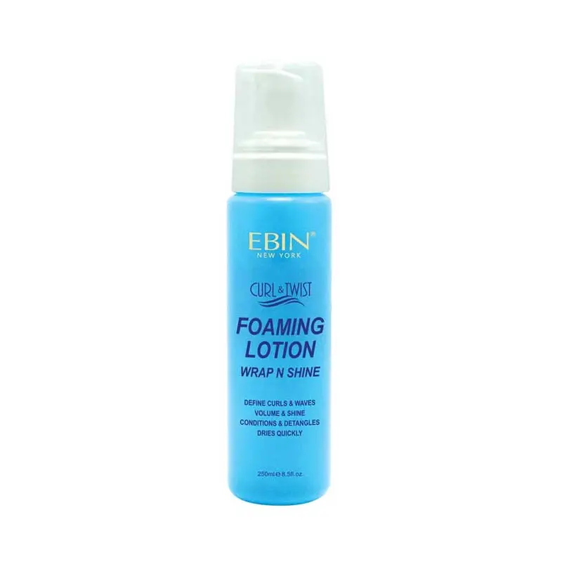 Ebin New York Curl and Twist Foaming Lotion Wrap N' Shine 8.5 oz