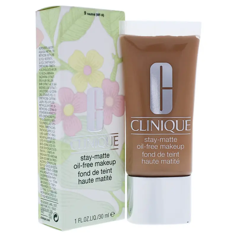 Clinique Stay-Matte Oil-Free Makeup - # 9 Neutral MF-N - Dry Combination To Oily by Clinique for Women - 1 oz Makeup