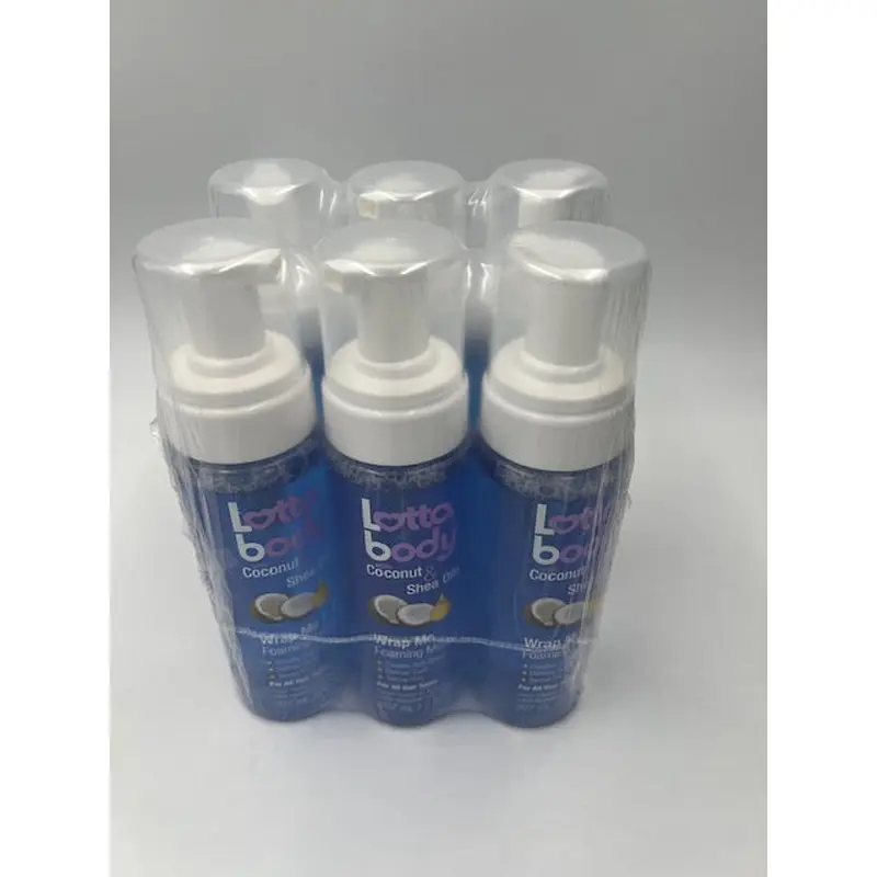 6 Pack Lottabody Coco&Shea Wrap Me Foaming Mousse 7 oz