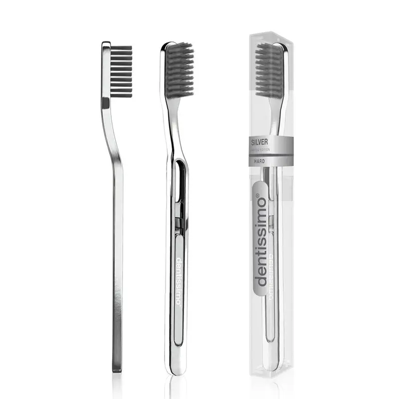 dentissimo (Premium Series) Silver Hard Toothbrush (40g)  Fixed Size