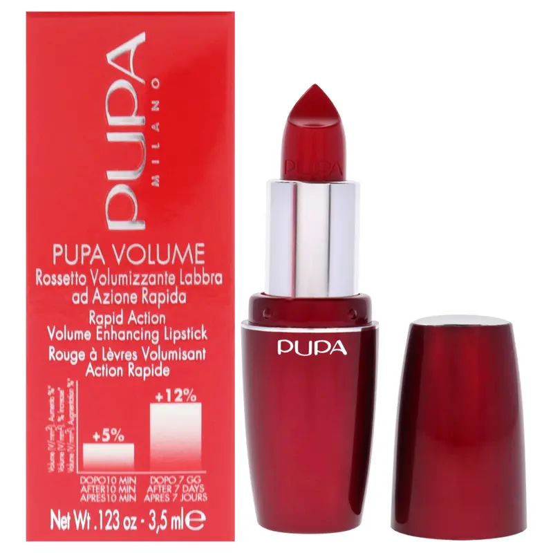 Pupa Milano Pupa Volume Rapid Action Enhacing Lipstick - 401 Red Passion by Pupa Milano for Women - 0.123 oz Lipstick