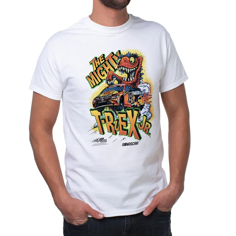 DelSol NASCAR Mens Classic Crew Tee - Martin Truex Jr - 4 White by DelSol for Men - 1 Pc T-Shirt (S)