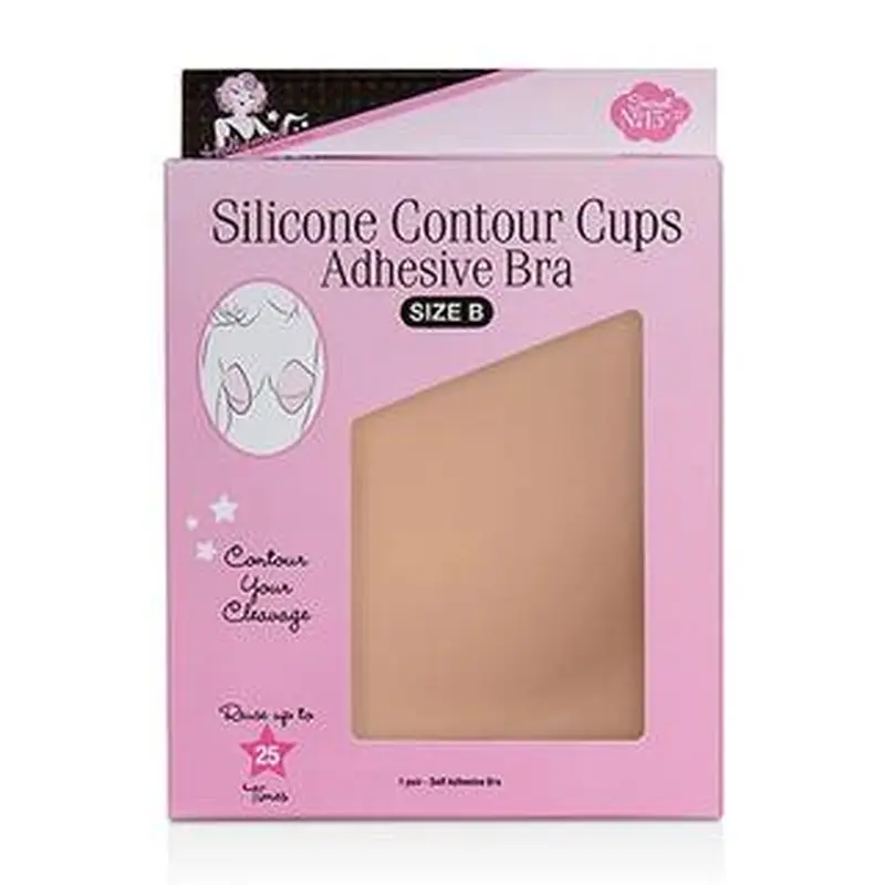 Hollywood Fashion Secrets Silicone Contour Cups Adhesive Bra - Size B (1 Pair)