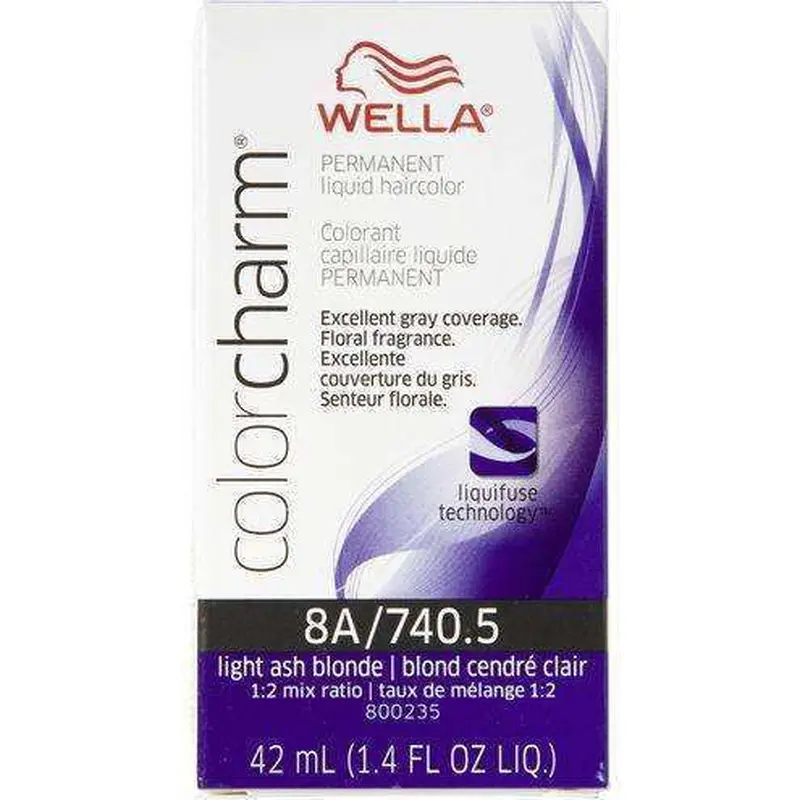Wella Color Charm Permanent Liquid Hair Color - 8A/740.5 Light Ash Blonde