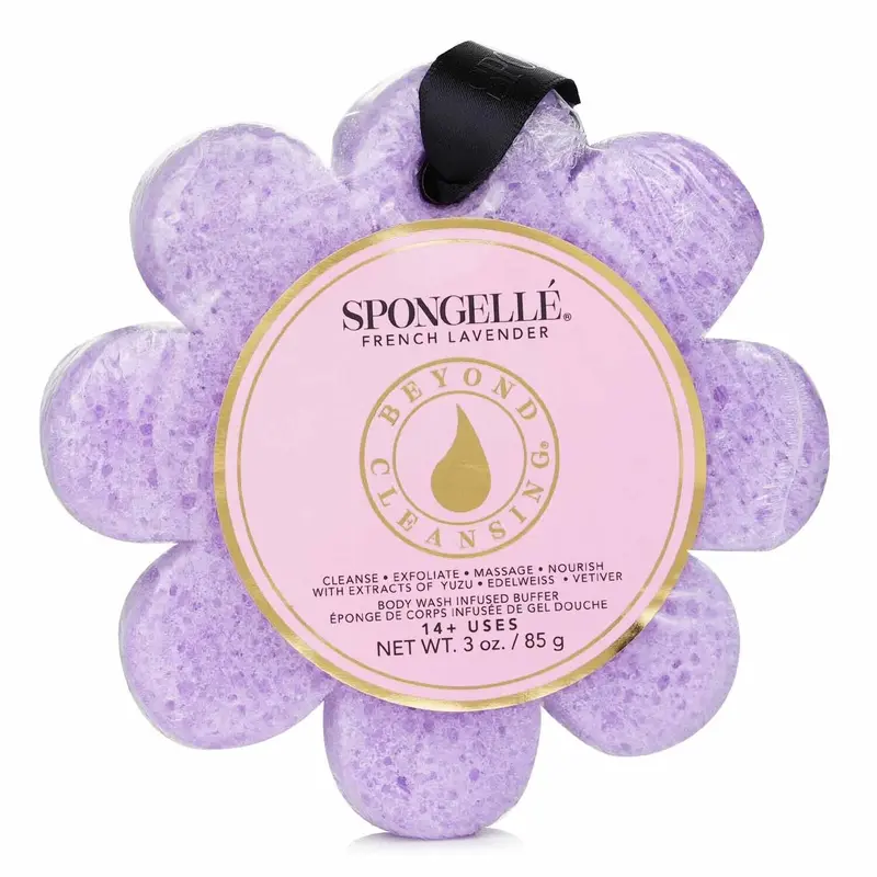 Spongelle Wild flower Soap Sponge - French Lavender (Purple)  1pc