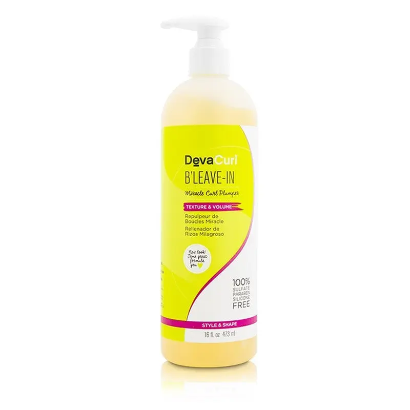 DevaCurl B'Leave-In (Miracle Curl Plumper - Texture & Volume) 473ml/16oz