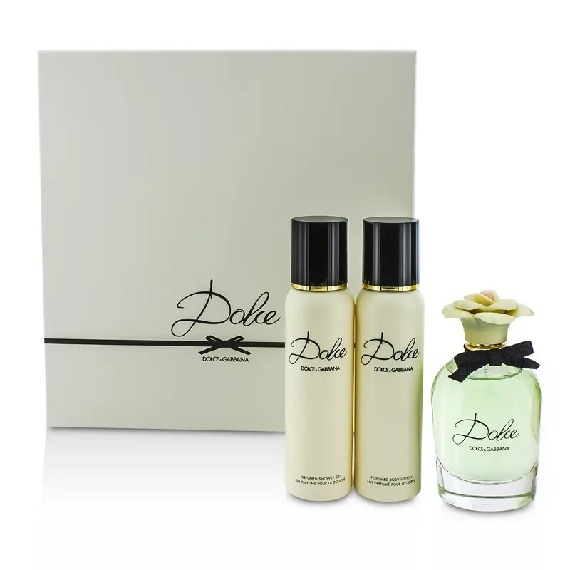 Dolce & Gabbana Dolce Coffret: Eau De Parfum Spray 75ml/2.5oz + Body Lotion 100ml/3.3oz + Shower Gel 100ml/3.3oz  3pcs