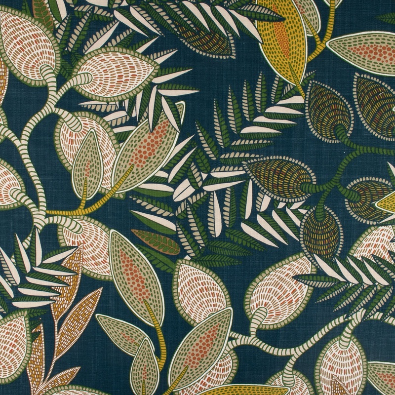 Home Decor Fabric - Euro Prints - Uluru  - Navy