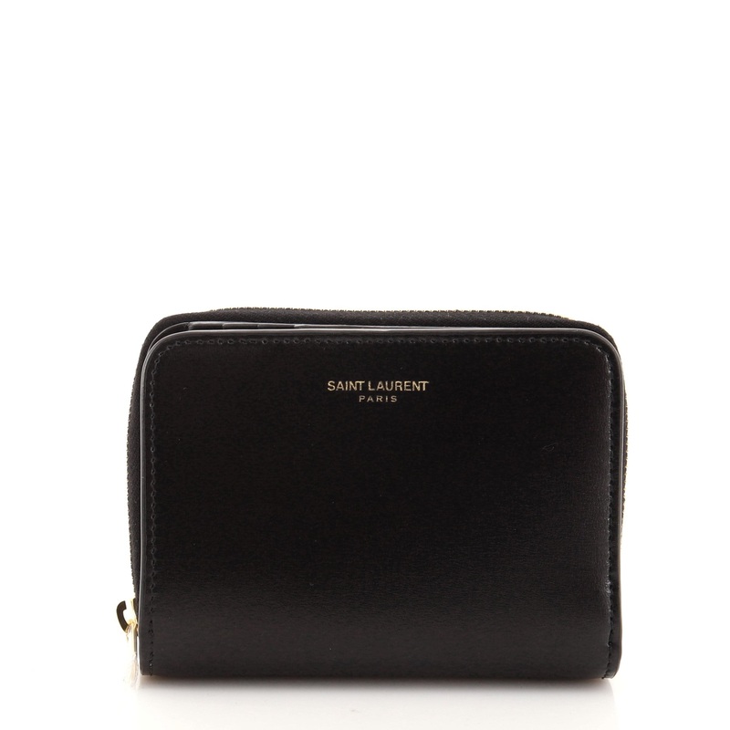 Logo Zip Around Wallet Leather Compact S744816587073