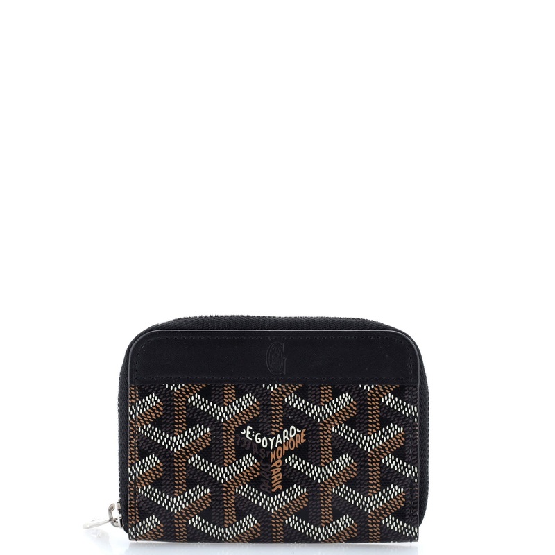 Matignon Zip Wallet Coated Canvas with Leather PM S744816559077