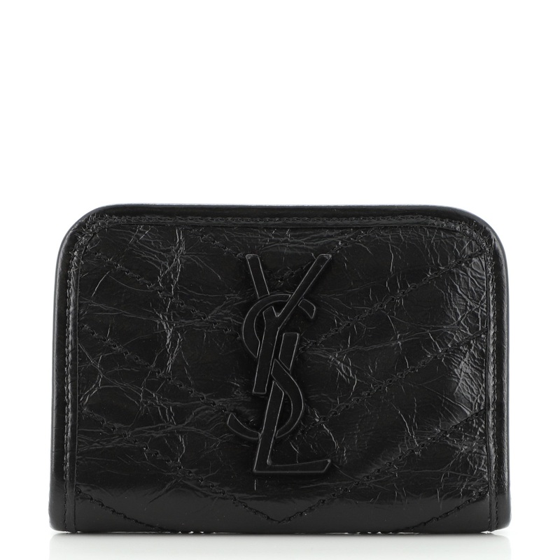 Niki Bifold Wallet Matelasse Chevron Leather Compact S744816599205