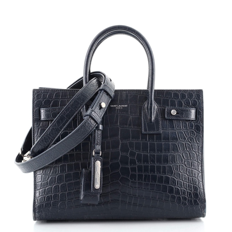 Sac de Jour Souple Bag Crocodile Embossed Leather Small S744816633614