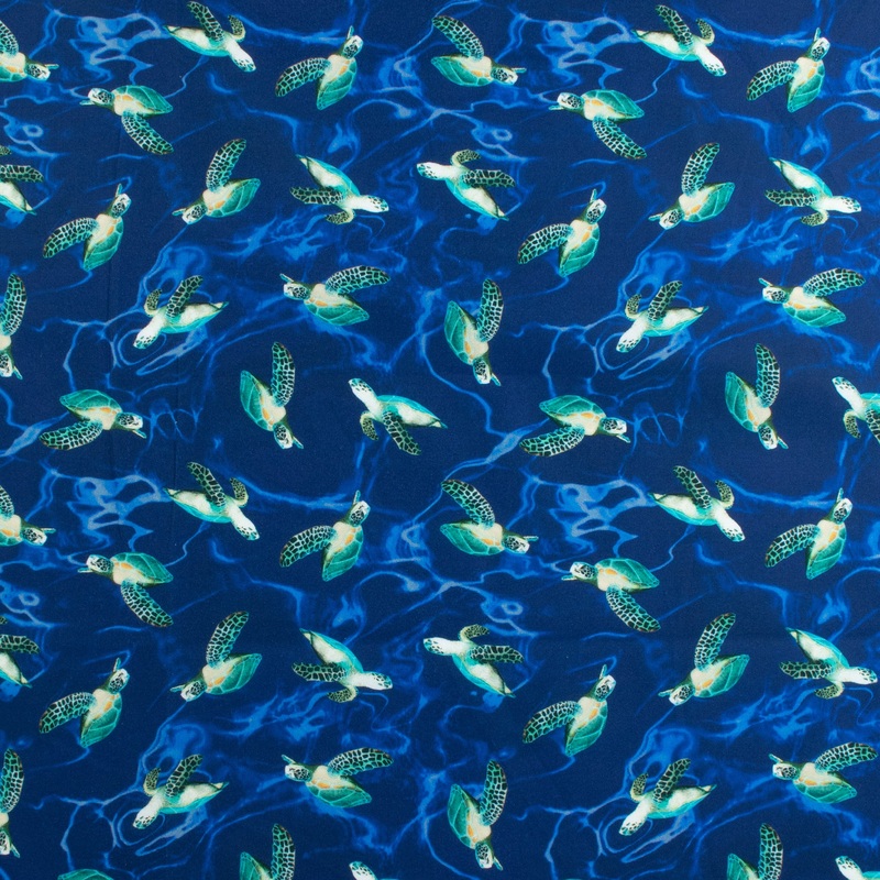 Windham Fabrics - Printed Cotton - DEEP SEA - 003 - Navy