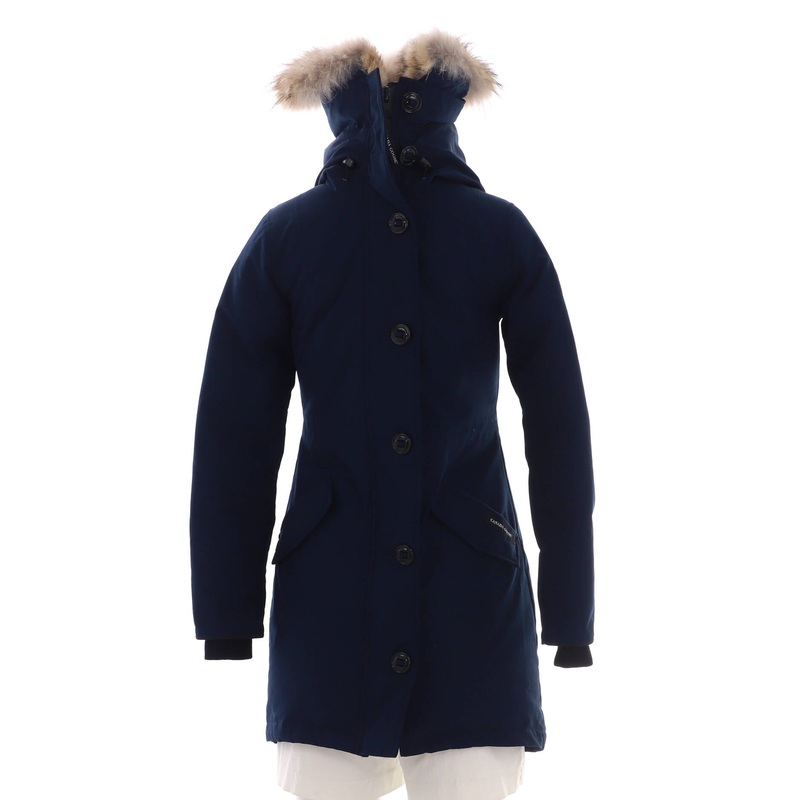 Womens Rossclair Hooded Parka Polyester Blend with Down and Fur S744816650631